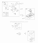 Air Cleaner Carburetor Exhaust System Fuel Supply Diagram and Parts List for 09L602-0009-F1  Briggs and Stratton Engine